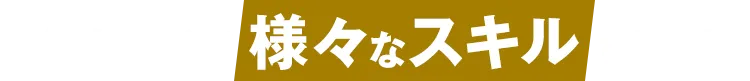 各カードが様々なスキルを所持